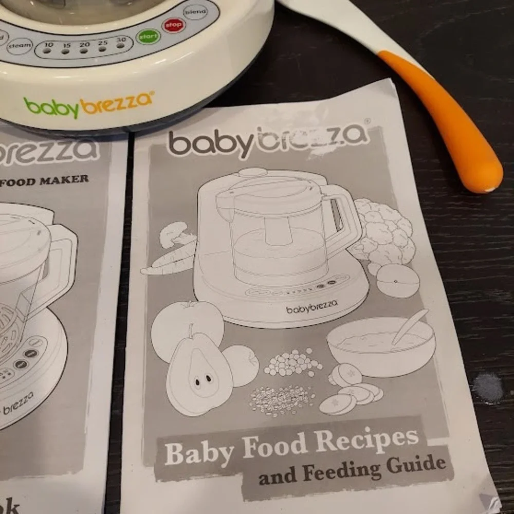 Baby Brezza One Step Baby Food Maker White Steamer‎ and Blender with Manuals
